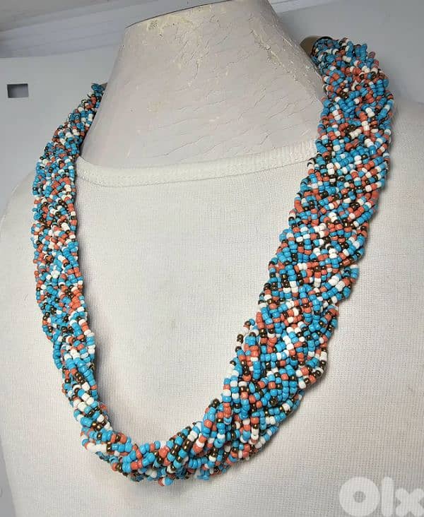 10$ multi color beaded necklace 0