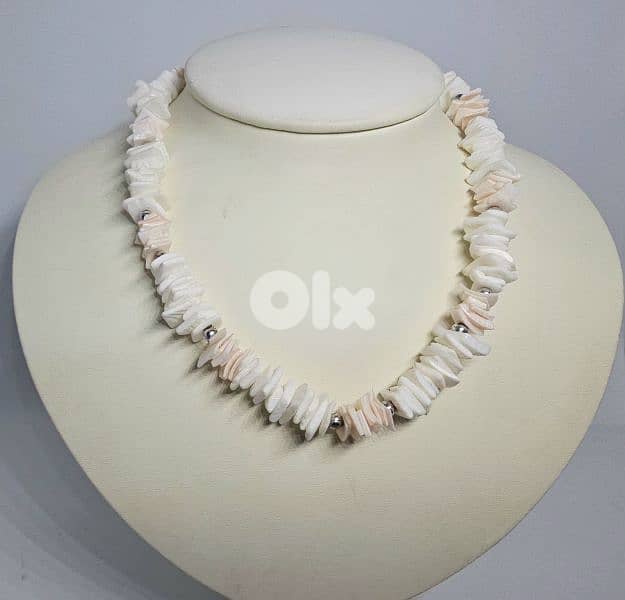 15$ vintage-style puka shell choker necklace 0