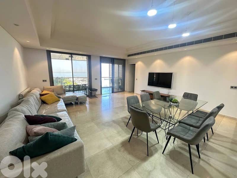 Waterfront City Dbayeh/ Furnished Apartment for Rent with Sea View. 0
