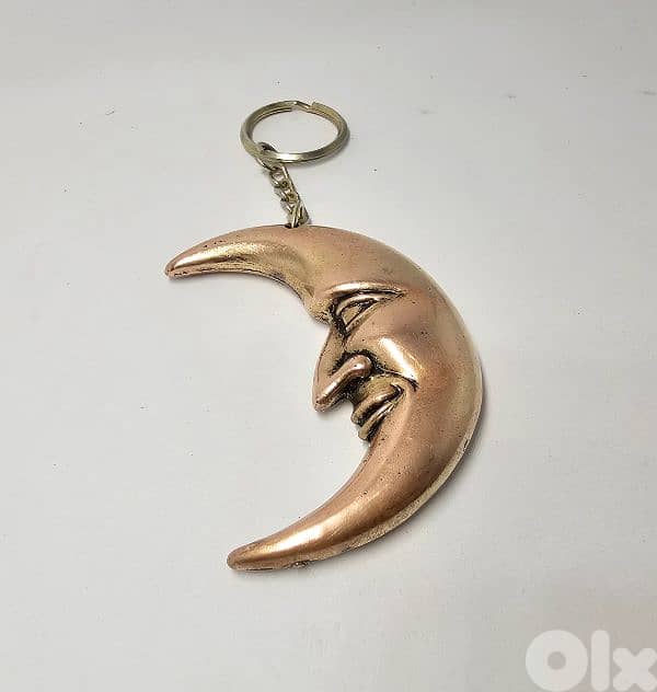 15$ old copper moon pendant 0