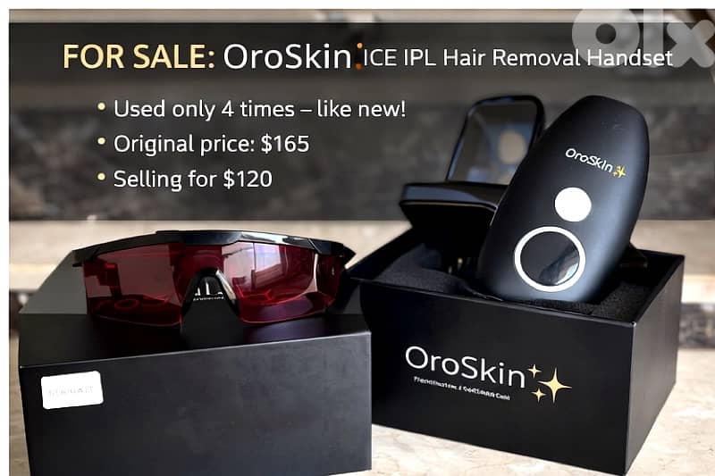 OroSkin ICE IPL Hair Removal Handset – Excellent Condition 0