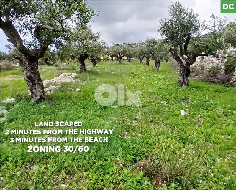 Open View,Landscaped Plot, Jbeil - Monsef/المنصف – جبيل  REF#DC134476 0