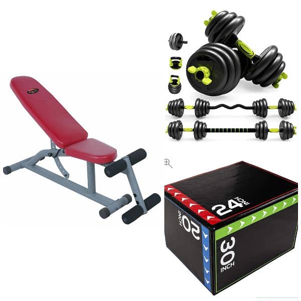 .  Only 3 pieces to build your home gym 0