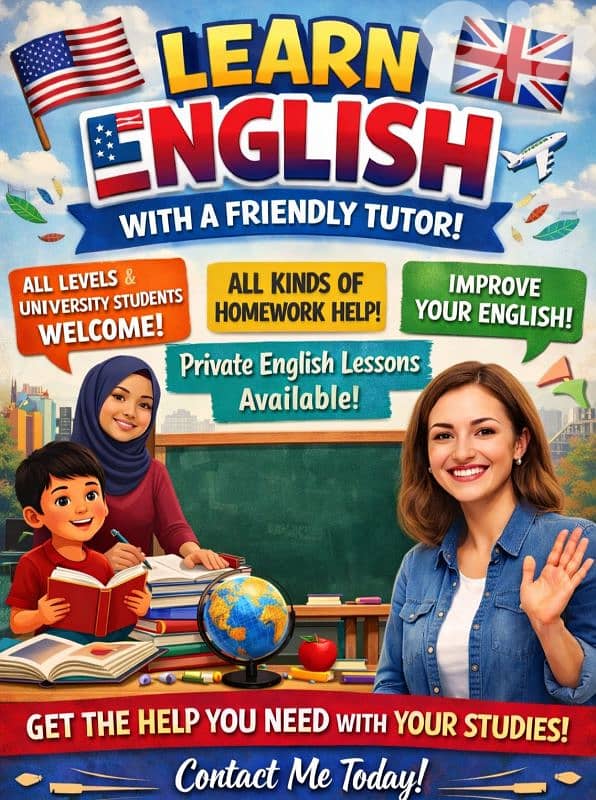 Private Tutoring in English for all School and University levels 0