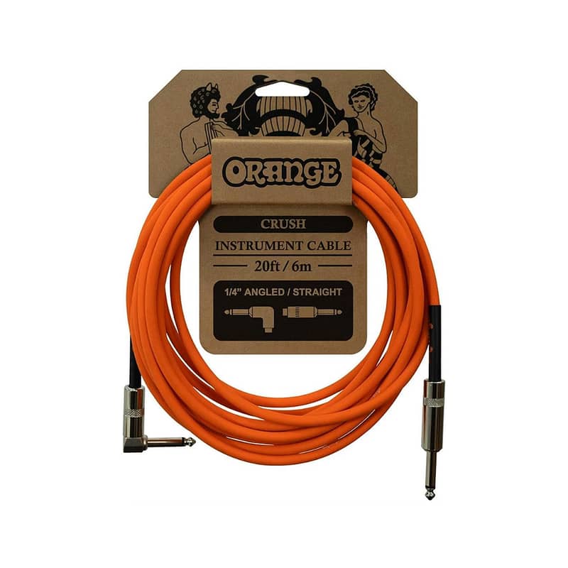 Orange Crush 10' Instrument Cable, Straight to Straight Connector, Ora 0