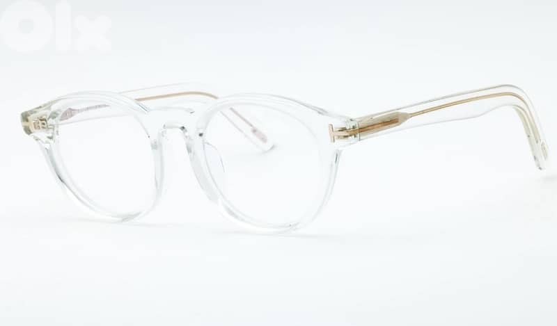 New Tom Ford FT TF5931-DB 026 Round Transparent Men's Eyeglasses Frame 0