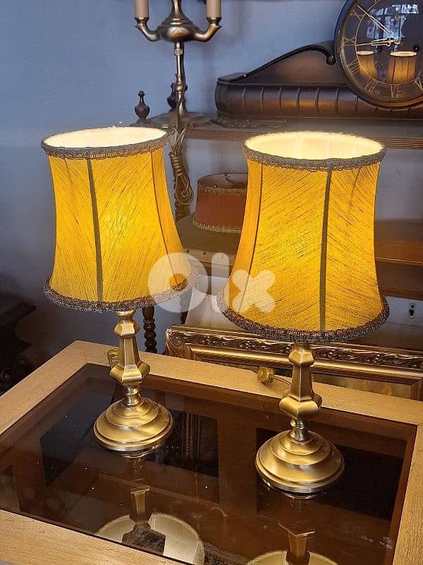 2 italian brass lamps 1