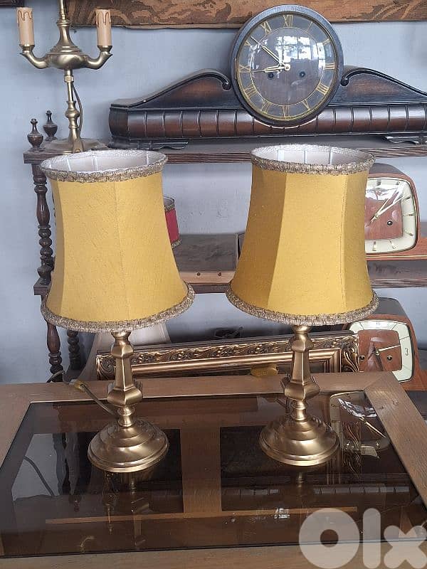 2 italian brass lamps 4