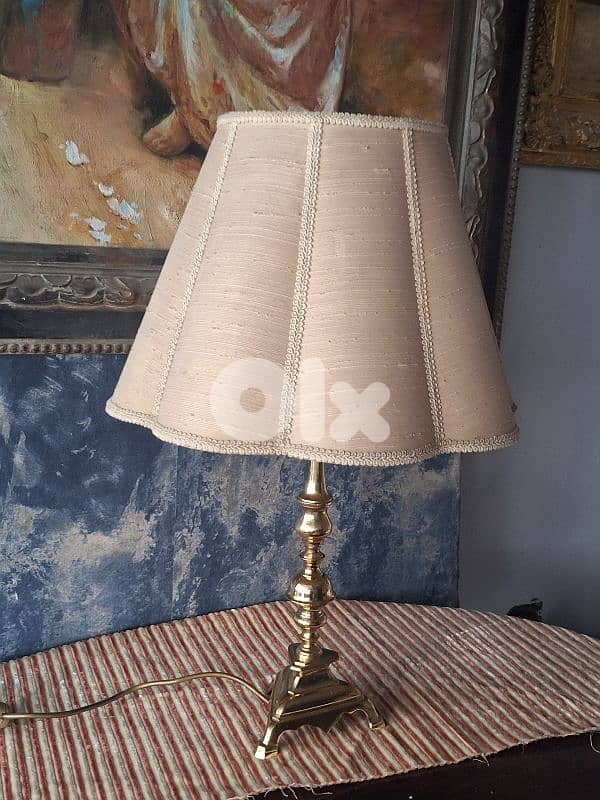 antique brass english lamp 4