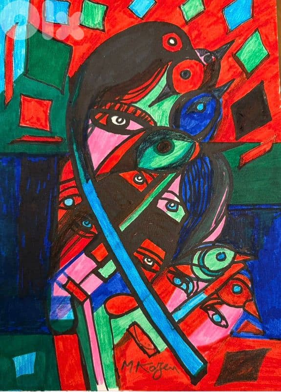 رسم اكريليك 0