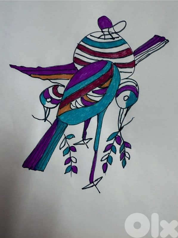 رسم اكريليك 0