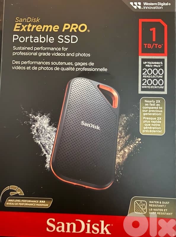 External hard disk SanDisk 1TB E81 Extreme Pro 0