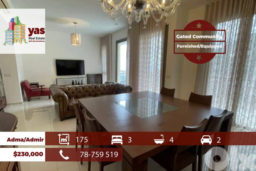 Adma/Admir 175m2 | Furnished/Equipped | Gated Community | IV/EH 0