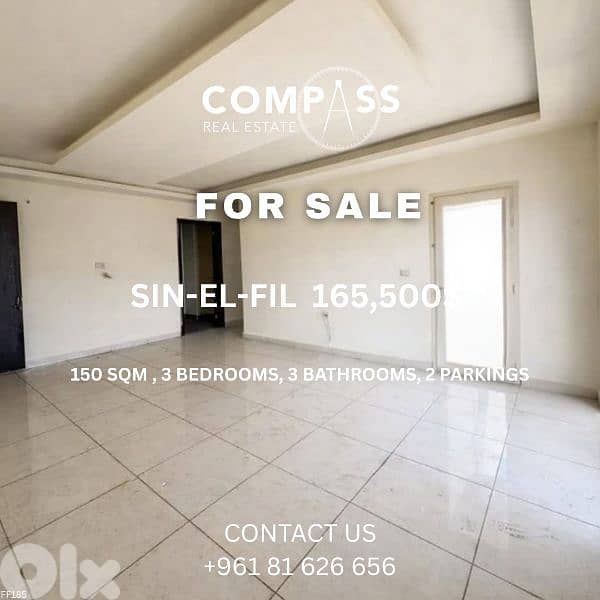 new apartment for sale in sin el fil 0