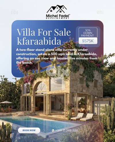 MF1003 Standalone Villa for Sale–Kfaraabida فيلا مستقلة للبيع-كفرعبيدا MF1003 Standalone Villa for Sale–Kfaraabida فيلا مستقلة للبيع-كفرعبيدا