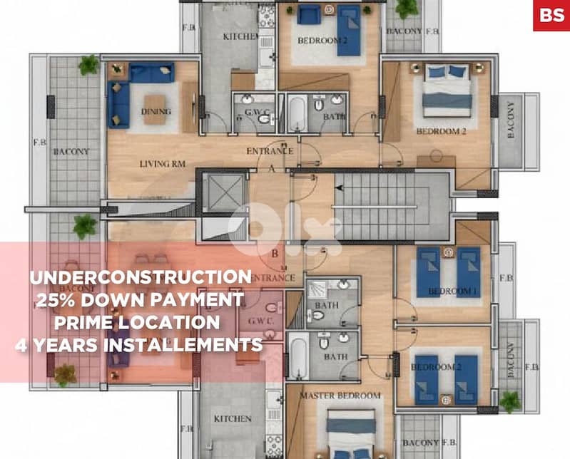 Brand New Under Construction , in the Heart ZALKA /زلقا  REF#BS134455 0