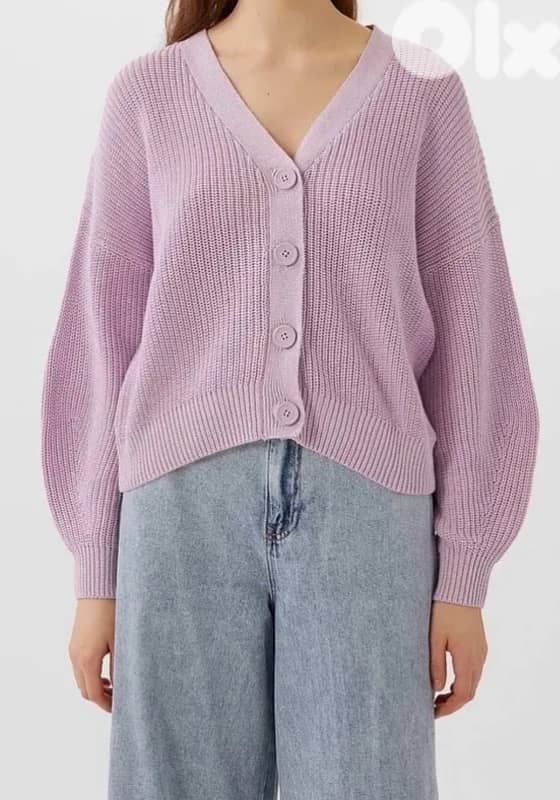 denim jeans & cardigan 1