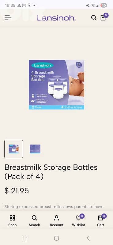 lansinoh electric breast pump 2 in 1+extra spare parts(used few times) 4