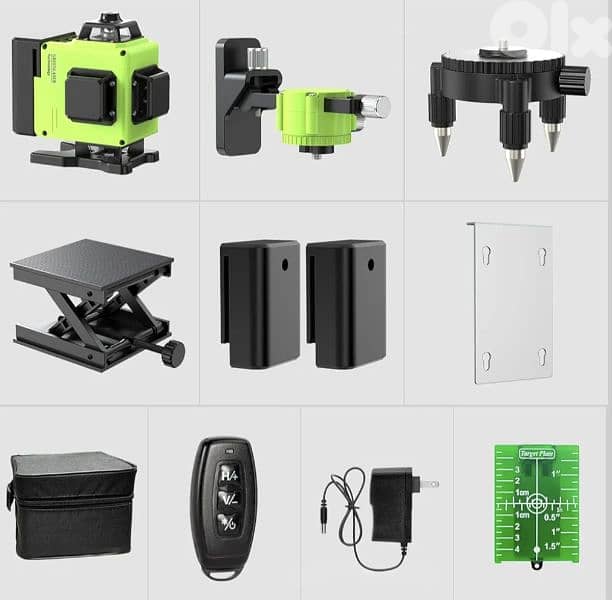 16 Lines Laser Level 360 Self Leveling4D  Cross Line+2batteries 1