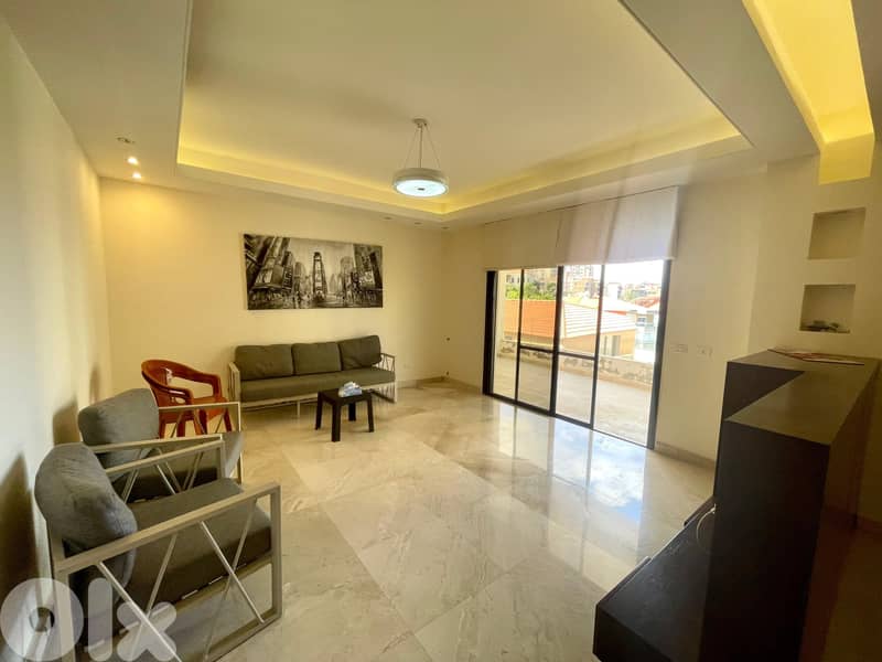 200 SQM Semi- Furnished Apartment in Sahel Alma + with Sea View 0