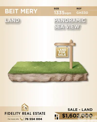 Land for sale in Beit Mery GH330 أرض للبيع في بيت ميري