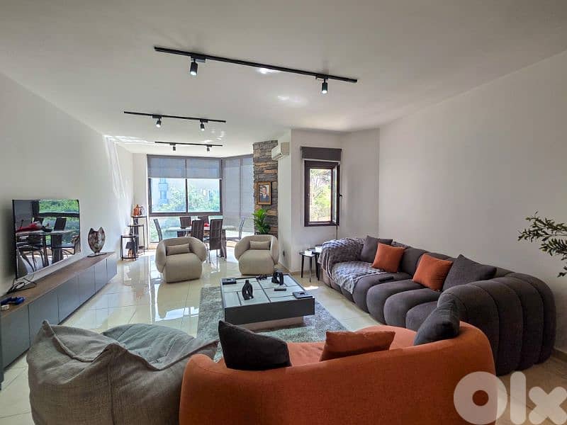 Prime Location Duplex in Qornet El Hamra with Partial Mountain View 0