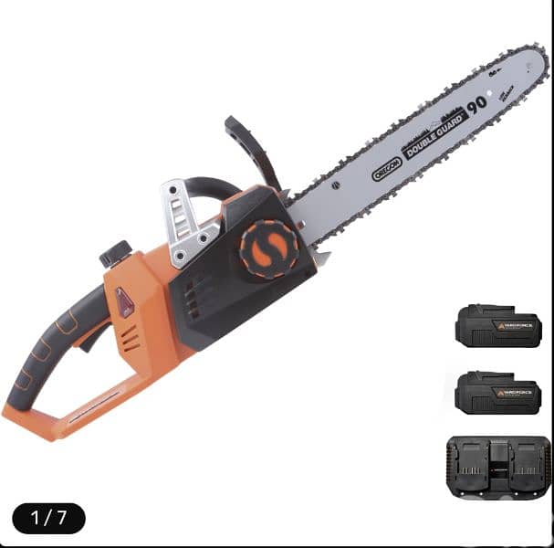 YARD FORCE 20 V Double Battery Chainsaw , 350 mm Chain Rod Length 0