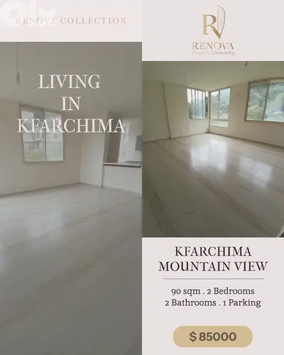 Open Mountain View apartment for sale in Kfarchima