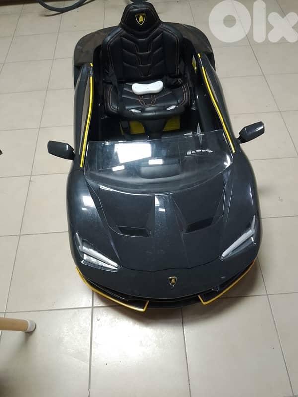 Grey Lamborghini ride on electric car 1