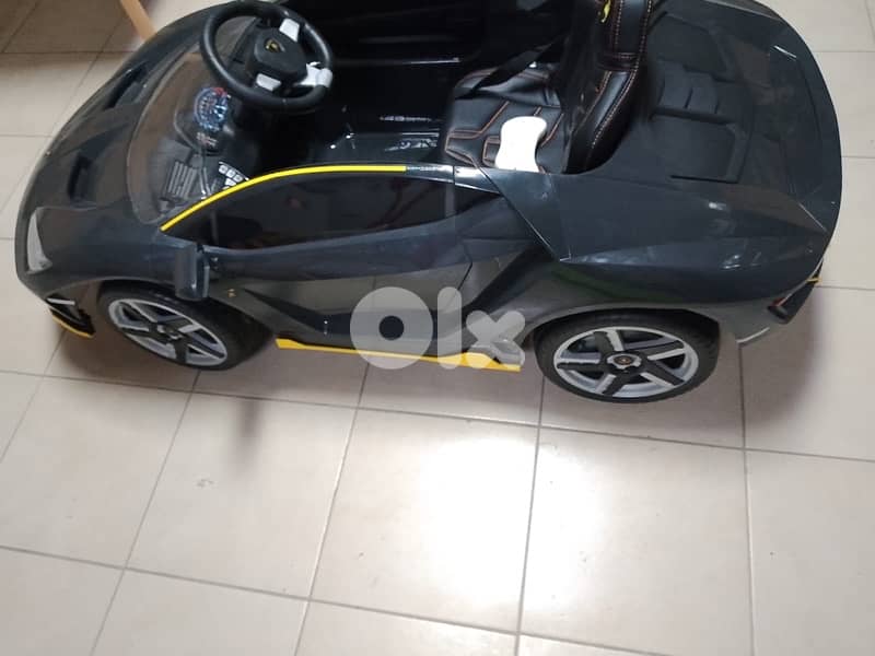 Grey Lamborghini ride on electric car 3