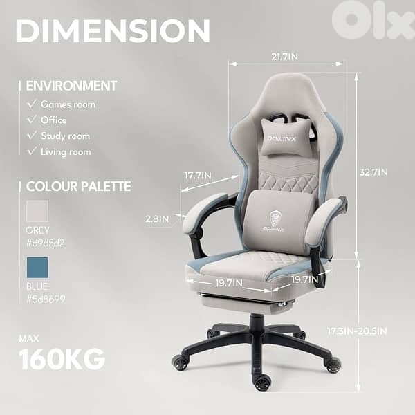 Downix chair fabric light /greige 3
