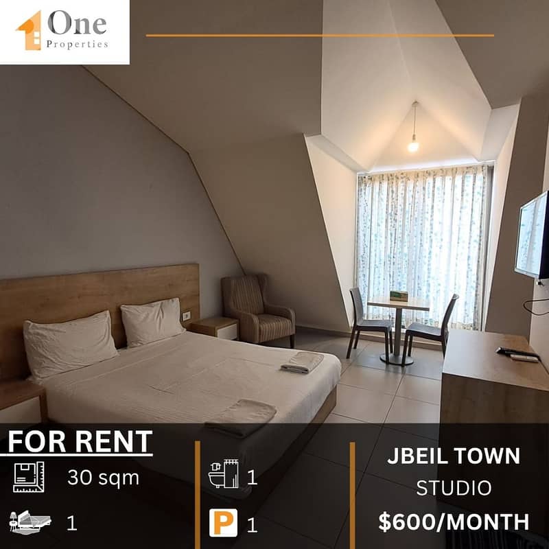 STUDIO APARTMENT FOR RENT IN JBEIL TOWN 0