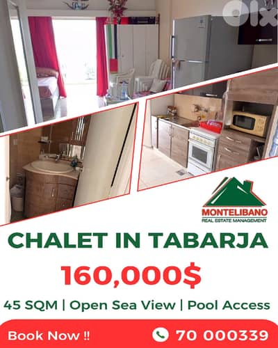 45 sqm Chalet For Sale in Tabarja طبرجا with Pool Access