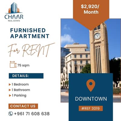 Apartment for Rent in Downtown - شقة للايجار في داون تاون - #R3019