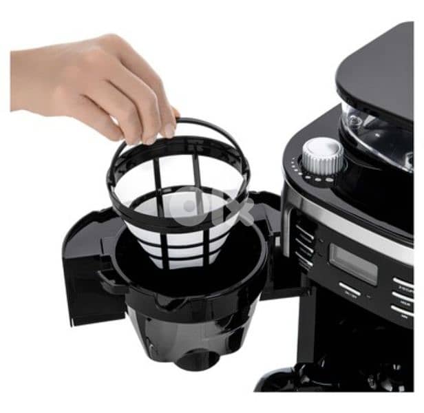 Severin, water tank 1.4 L, inox/black - Coffee maker with grinder 8
