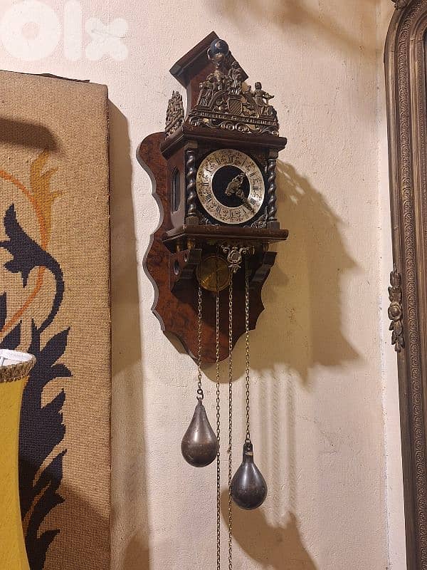 antique european wall clock 0