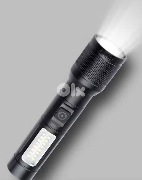Rechargeable aluminum LED Flashlight, 10W Laser LED Torch 1