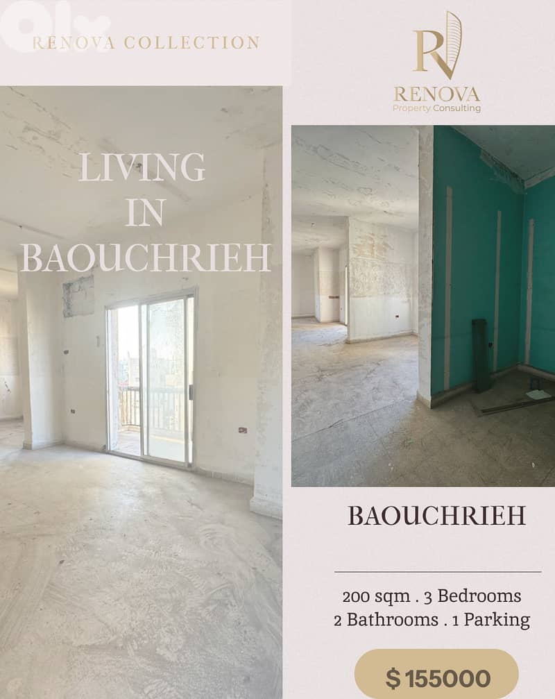 Hot Deal Apartment for sale in Baouchrieh 0