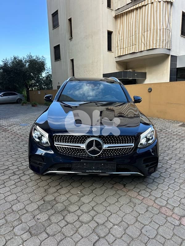 Mercedes GLC 300 AMG-line 4matic 2018 dark blue clean carfax-55k miles 0