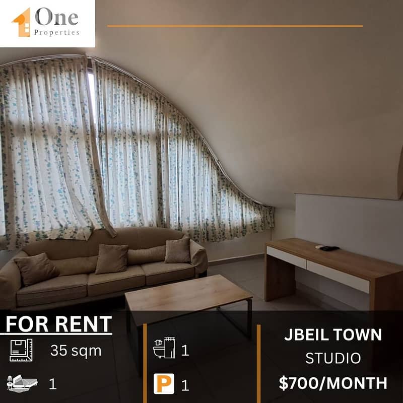 STUDIO APARTMENT FOR RENT JBEIL TOWN 0