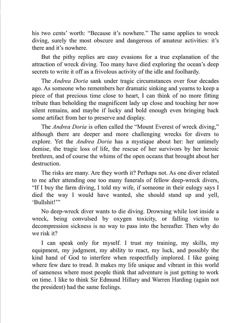 Deep Descent Adventure And Death Diving The Andrea Doria (eBook) 3