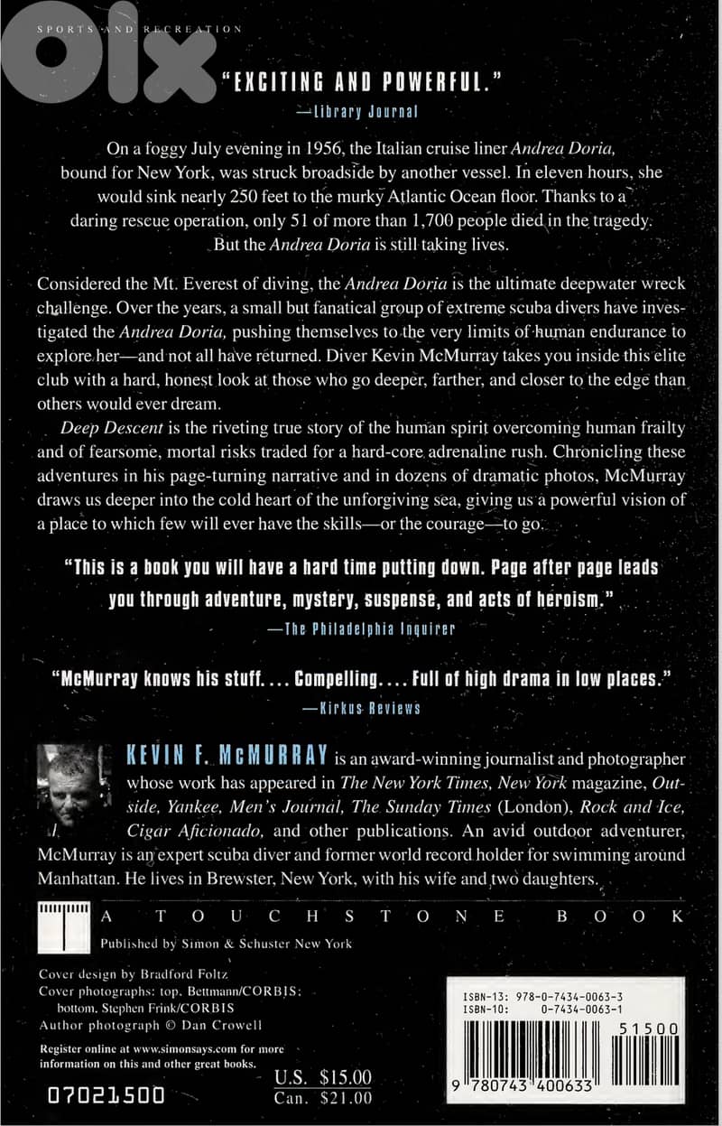 Deep Descent Adventure And Death Diving The Andrea Doria (eBook) 6