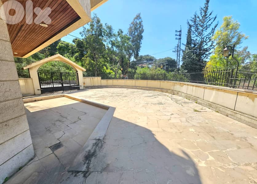 Spacious GF Apartment for rent in Rabieh Naccache with Terrace 300 sqm 0