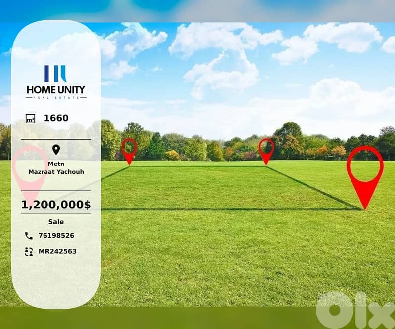 residential land for sale in Mazraat Yachouh, Metn 0