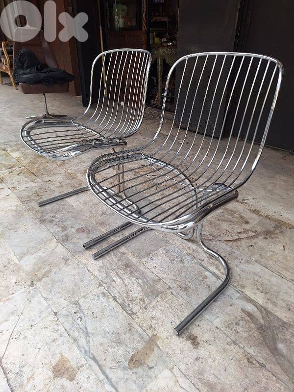 two chairs Radiofreccia by Gastone Rinaldi for Rima designer , 1970s 3