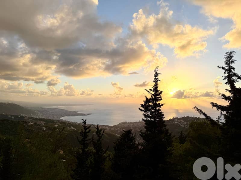 928 SQM Land in Kfour with a Breathtaking Sea View 0