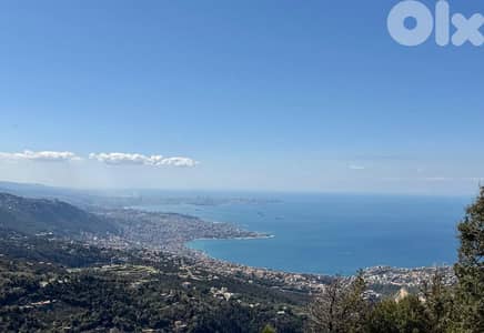 800 SQM Land in Kfour with a Breathtaking Sea View