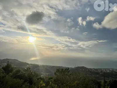 1382 SQM Land in Kfour with a Breathtaking Sea View