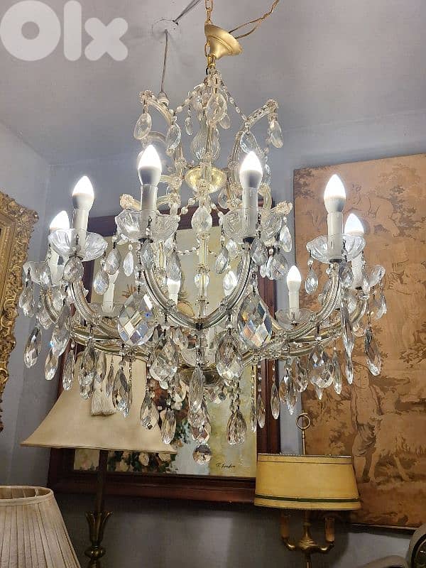 marie theresa large cyrstal chandelier 1