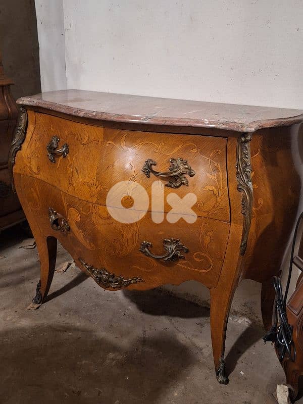 antique french marble top bahue 0